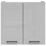 Junona Line Tafla skříňka G2D/60/57, bílá/světle šedý lesk – Zboží Dáma