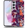 Pouzdro a kryt na mobilní telefon Samsung Picasee Ultimate Case Samsung Galaxy A35 5G Purple Leaf