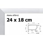 BFHM Alaska hliníkový rám 24x18 cm stříbrný – Zboží Dáma