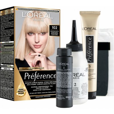 L'Oréal Féria Preférence 102 velmi velmi světlá blond duhová – Zboží Dáma