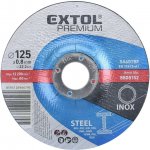 Kotouč řezný na ocel/nerez, ⌀125x0,8x22,2mm EXTOL PREMIUM – Sleviste.cz