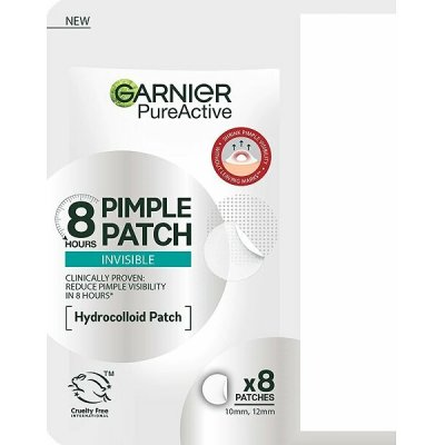 Garnier Hydrokoloidní neviditelné náplasti s BHA na nedokonalosti pleti Pure Active 8 ks – Zboží Dáma