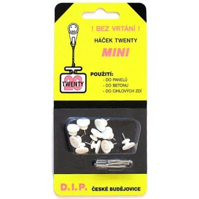 Háček Twenty MINI BÍLÝ 10ks 108204 – Sleviste.cz
