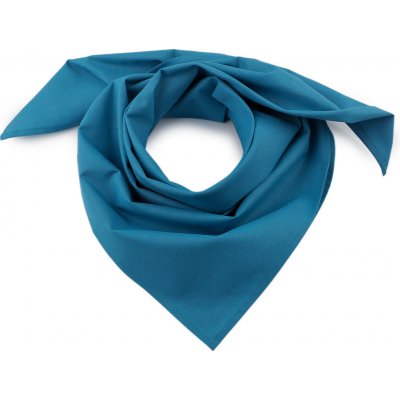 bavlněný šátek jednobarevný malé 21 modrá tyrkys – Zboží Mobilmania
