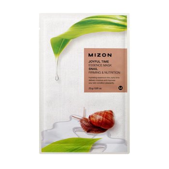 Mizon plátýnková 3D maska s filtrátem z hlemýždího extraktu pro vyhlazení a výživu pleti Joyful Time Essence Mask Snail 23 g