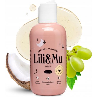 Olej pro péči o pokožku břicha Lili&Mu 200 ml zpevňující – Zboží Dáma