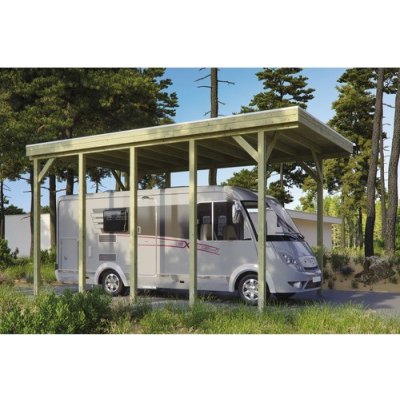 SKAN HOLZ Přístřešek na auto Friesland karavanový 397 x 708 cm impregnovaný – Zbozi.Blesk.cz