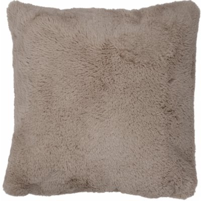 J-Line by Jolipa Šedý chlupatý polštář Cutie 45x45x4 – Zboží Dáma