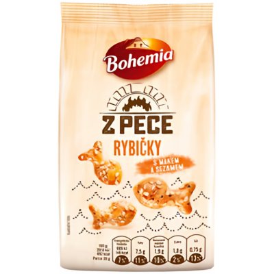 Bohemia Z pece Rybičky s mákem a sezamem 85 g