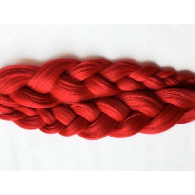 Kanekalon Easy Braid Barva: RED (red - sytá červená), Značka: Easy Braid – Hledejceny.cz