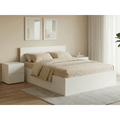 Textilomanie Sofia bílá s laťkovým roštem matrace Somnia 17 cm – Sleviste.cz