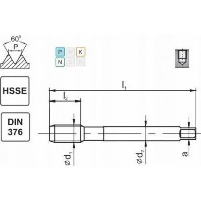 Ventilátor TAP M16 DIN-376C L40 LH (6H) HSSE 800 - D2-591101-0160 – Hledejceny.cz