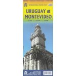 ITMB Publishing mapa Uruguay, Montevideo 1:800 t. ITM – Sleviste.cz