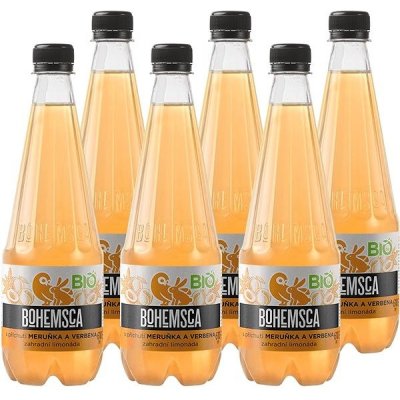Bohemsca BIO zahradní limonáda meruňka & verbena 6× 610 ml