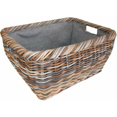Košíkárna Koš na dřevo ratanový 66 x 48 cm – Zboží Dáma