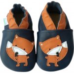 Hopi Hop kožené capáčky barefoot Lišáček modré – Zboží Dáma