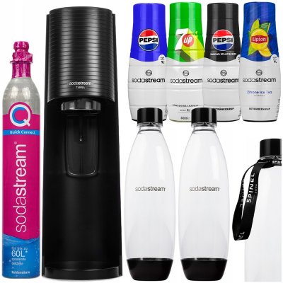Sodastream Terra Black + 2 láhve Fuse 1l + 4 sirupy – Zboží Mobilmania