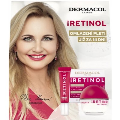 Dermacol Bio Retinol protivráskový krém 50 ml + protivráskový oční krém 15 ml + dárková sada pro ženy – Sleviste.cz