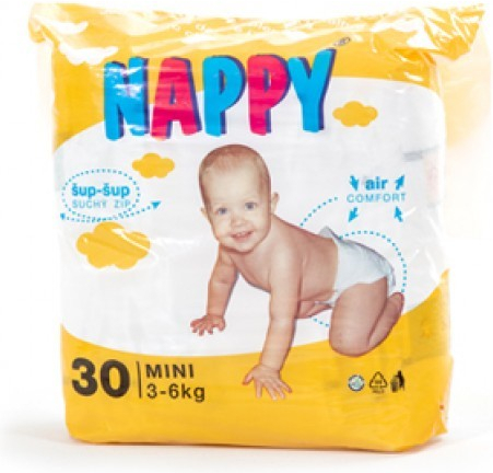 NAPPY Mini 3-6 kg 30 ks