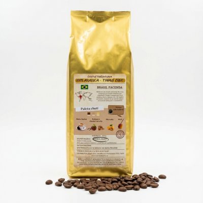 Golden Coffee Brasil Facenda 100% Arabika alacaffé zrnková 0,5 kg – Hledejceny.cz