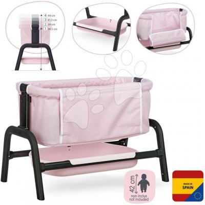 Smoby Postýlka s úložným prostorem Co Sleeping Bed Sandy Maxi Cosi&Quinny pro panenku 38 cm 4 výškové úrovně – Hledejceny.cz