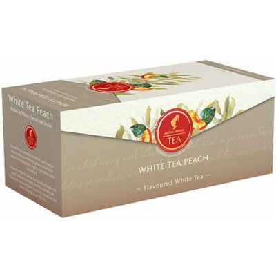 Julius Meinl čaj Prémiový čaj White Tea Peach bílý čaj s broskví 25 x 1,75 g – Hledejceny.cz