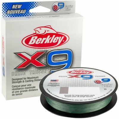 Berkley Šňůra X9 Low Vis Green 150m 0,14mm 14,2kg – Zboží Mobilmania