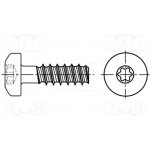 BOSSARD 3265744 Vrut; pro plasty; 2,5x12; Hlava: válcová; Torx® PLUS; 8IP; BN 20166 – Hledejceny.cz