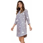 košile Lizzie melírovaná šedá s hvězdami – Zboží Dáma