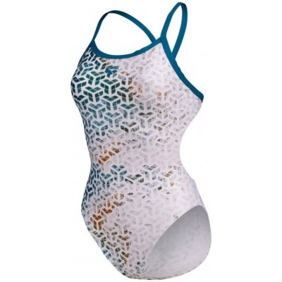 Arena Planet Water Swimsuit Challenge Back Blue Cosmo/White