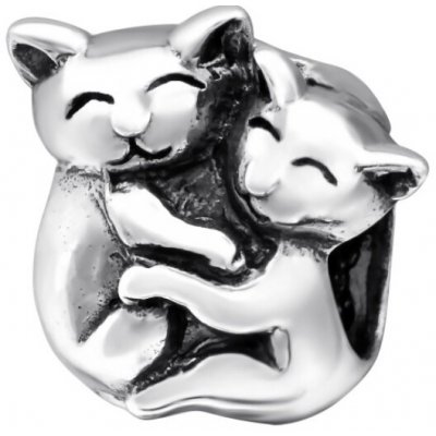 Majya MAY STORY stříbrný korálek TWO CATS 11928 – Zboží Dáma
