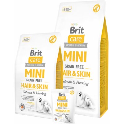 Brit Care Mini Grain-free Hair & Skin Salmon & Herring 2 x 7 kg – Zbozi.Blesk.cz