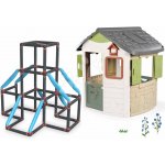 Smoby Set domeček ekologický a 3patrová prolézačka Tower Kraxxl Neo Jura Lodge Playhouse Green – Hledejceny.cz