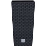 Prosperplast Květináč RATO SQUARE + vklad antracit 29 cm – Zbozi.Blesk.cz