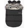 Fusak New Baby Luxusní zimní s kapucí s oušky Alex Fleece černý