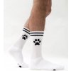 Žertovný předmět Ponožky Sk8erboy Puppy 39–42, bílé bavlněné ponožky s tlapkami