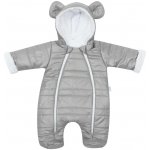 NEW BABY Zimní kojenecká kombinéza s kapucí a oušky New Baby Pumi grey – Hledejceny.cz