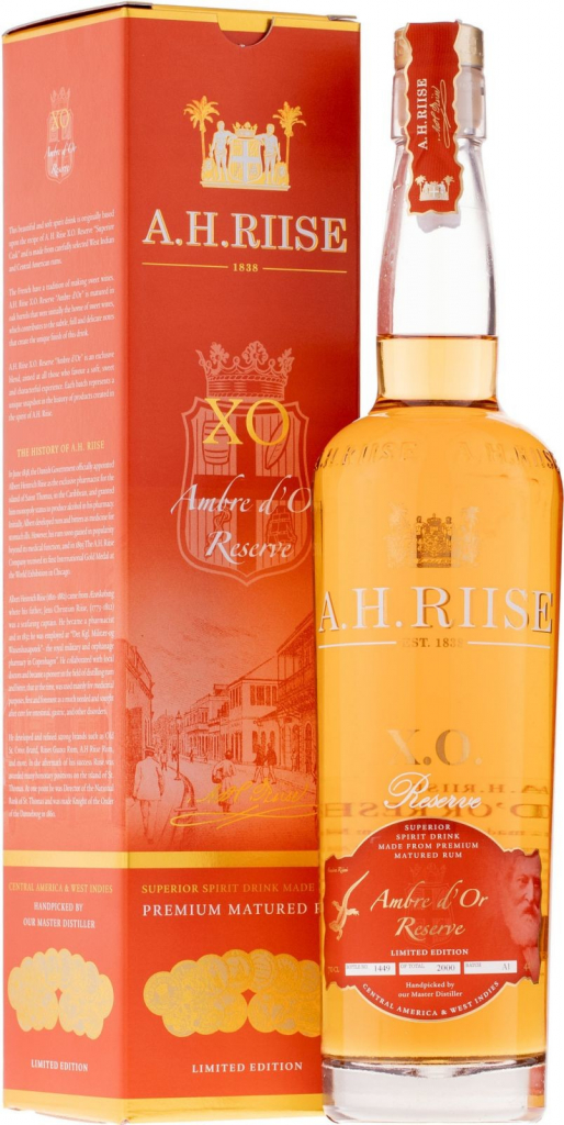 A.H.Riise XO Ambre d´Or Reserve 42% 0,7 l (karton)