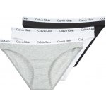 Calvin Klein 3 PACK kalhotky QD3588E 999 černá bílá šedá – Hledejceny.cz