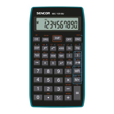 Sencor SEC 105 BU vědecká kalkulačka displej 10 míst – Zboží Mobilmania
