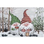 SCANquilt prostírání motiv skřítci šedočervená prostírání 30x45 cm – Sleviste.cz