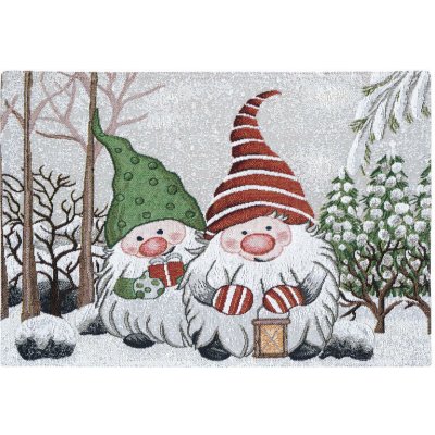 SCANquilt prostírání motiv skřítci šedočervená prostírání 30x45 cm – Sleviste.cz