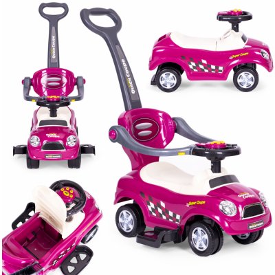 ECOTOYS se zvuky a vodící tyčí Auto fialové – Hledejceny.cz