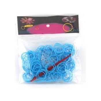 Loom Bands gumičky s háčkem 200ks tyrkysová