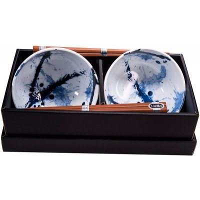 Made in Japan Set misek Blue & White s hůlkami 350 ml 2 ks – Sleviste.cz
