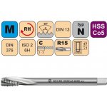 NÁSTROJE CZ Závitník strojní M14x1,5 ISO2 HSSCo5 DIN 374 RSP15 - CZZ4400-M14X1,5-ISO2 – Hledejceny.cz