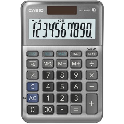 Casio Stolní kalkulačka MS-100FM – Zboží Mobilmania
