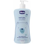 CHICCO Šampon na vlasy a tělo Natural Sensation s aloe a heřmánkem 500 ml, 0m+ – Sleviste.cz