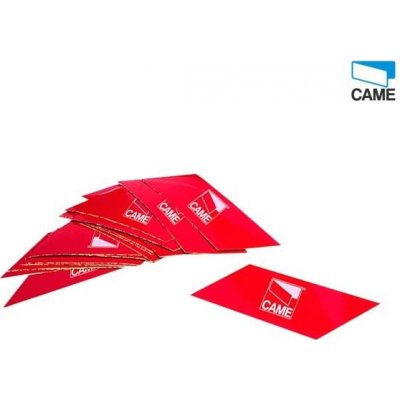 CAME Červené bezpečnostní reflexní etikety G0461 na závoru , 24 ks