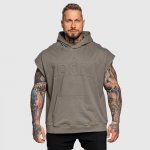 Iron Aesthetics Ambition pánská vesta s kapucí šedá – Zboží Dáma